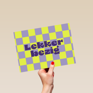 Lekker bezig groen lila