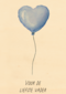 Voor de liefste vader hartjesballon