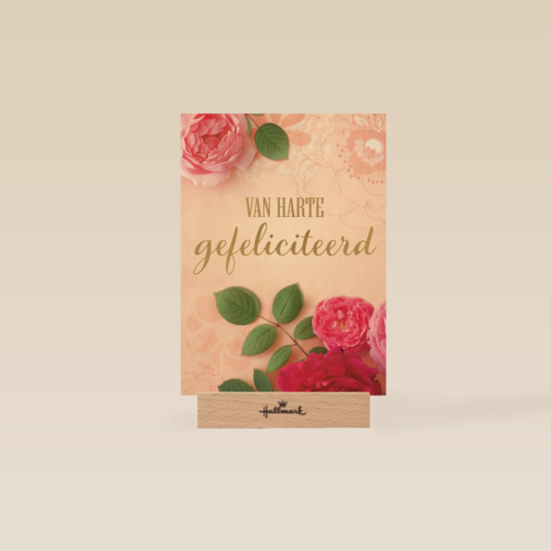 roze rozen kaart