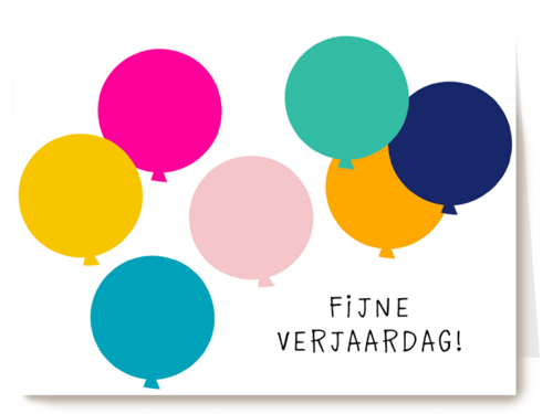 Verjaardagskaart Hallmark | Verjaardag Kaart Stijlvol Ballonnen Fijne Verjaardag