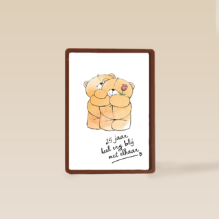 Huwelijkskaart al 25 jaar heel erg blij met elkaar forever friends