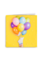Verjaardagskaart ballonnen met sokken