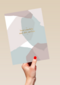 Condoleance kaart abstracte vlakken