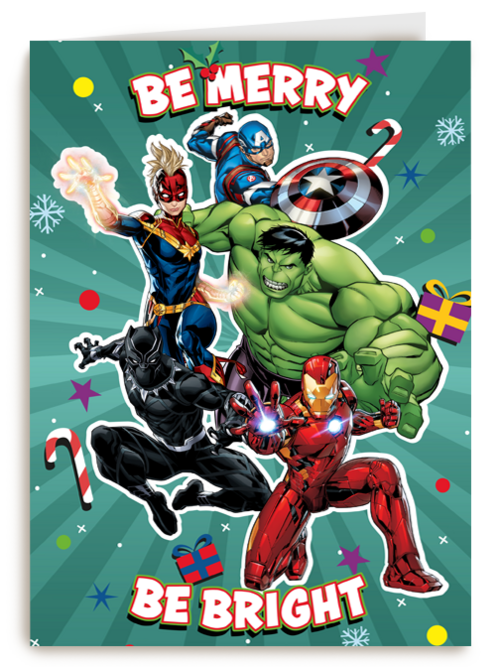 Marvel Avengers be merry be bright