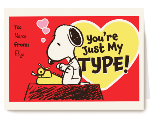 Peanuts You are just my type