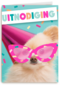 een uitnodiging van deze partyhond