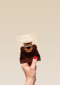 Dikke knuffel Beer Folio beige