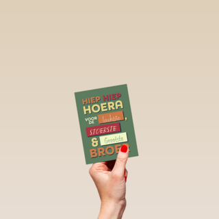 een verjaardagskaart voor een broer