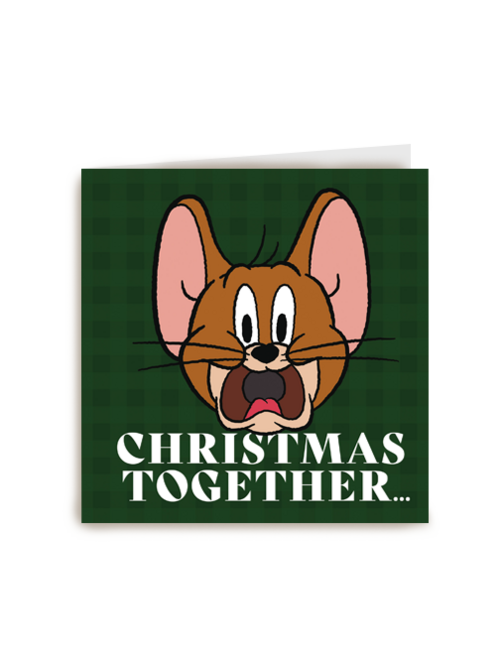 Grappige kerstkaart tom and jerry