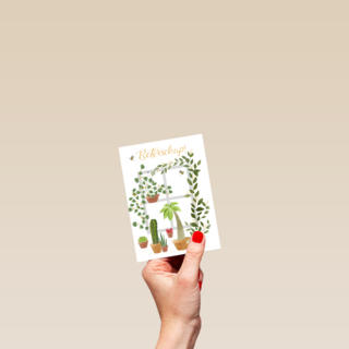 Beterschap kaart planten en bijtjes