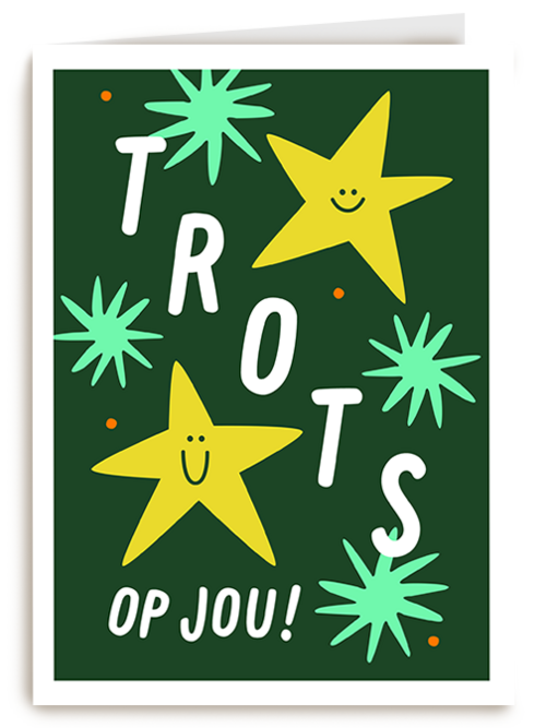 Kaart Hallmark | Diploma Rijbewijs Zwemdiploma | Compliment Kaart Trots Op Jou Met Sterren