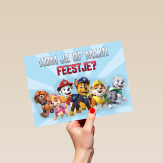 Uitnodiging verjaardagsfeest Paw Patrol