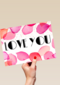 liefde kaart love you rozenblaadjes