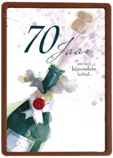 zeventig jaar champagne knallen