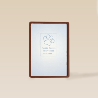 dierenpootje viervoeter verloren