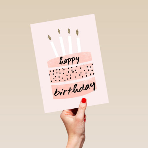 taart met happy birthday