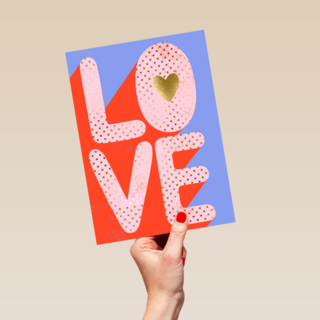 Liefde kaart L O V E