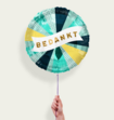 Ballon Bedankt Blauw Eco