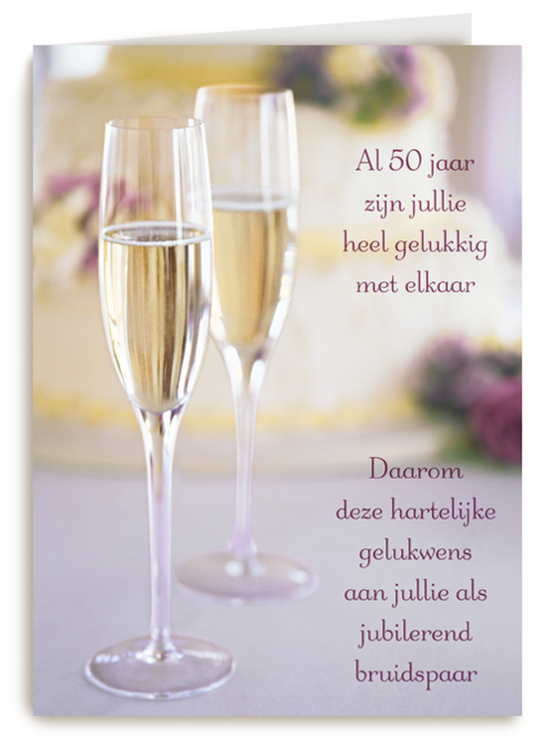 gelukwens op vijftig jaar