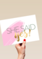 Verloofdkaart Engels She said yes