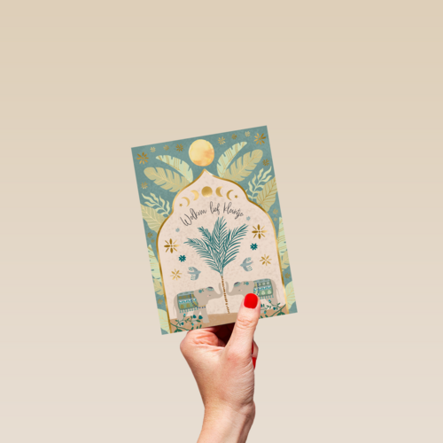Welkom lief kleintje groen symbolic art