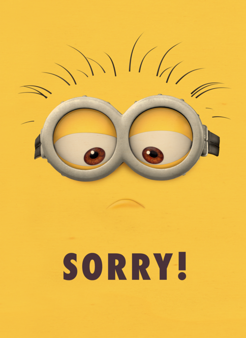 Sorry kaart Minions met Bob