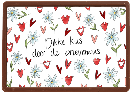 zomaar kaart matia studio dikke kus door de brievenbus