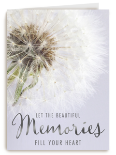 condoleance let the memories fill your heart