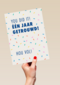 You did it 1 jaar getrouwd