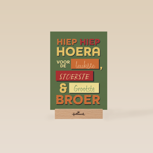 een verjaardagskaart voor een broer