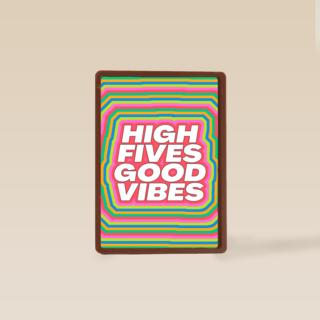 Beterschap kaart high fives good vibes