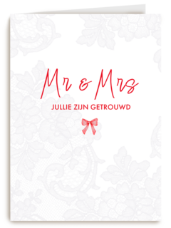 Mr Mrs jullie zijn getrouwd