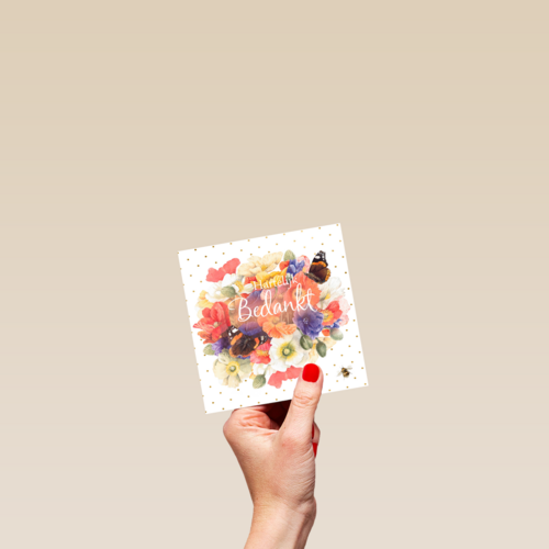 Kaart flowers by Marjolein Bastin Bloemen bedankt