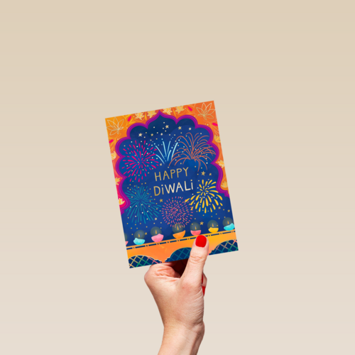 Happy Divali vuurwerk