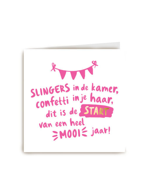 Verjaardagskaart Hallmark | Verjaardag Kaart Slingers In De Kamer