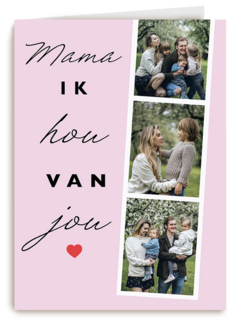 moederdag fotokaart hip mama ik hou van jou