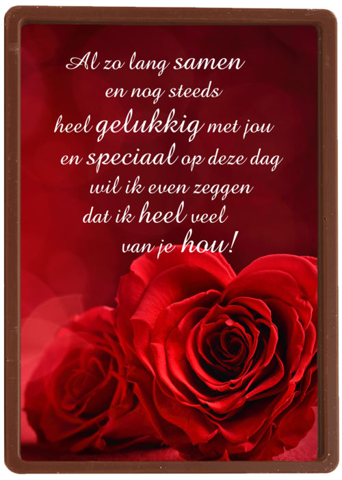 Valentijnskaart al zo lang samen