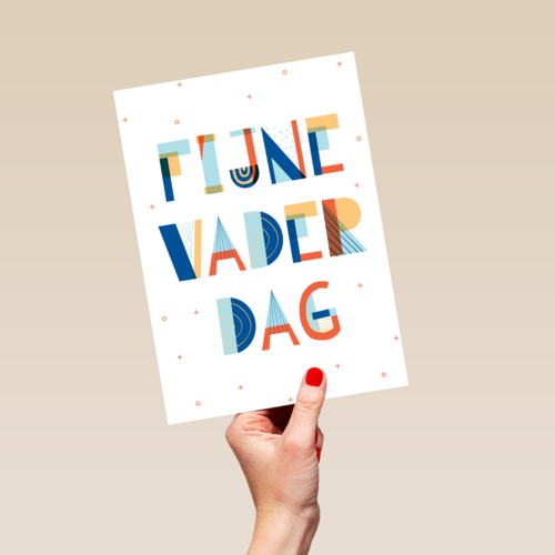 Vaderdag kaart stijlvol designs
