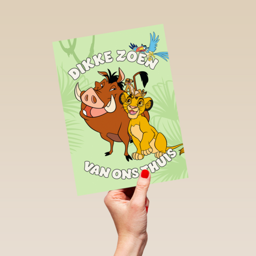 Dikke zoen van thuis Lion King