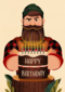 verjaardag kaart folio happy birthday man met baard