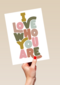 Valentijnskaart I love who you are