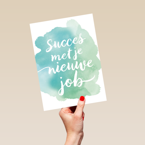 watercolor succes met je nieuwe baan