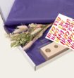 Brievenbuspakket Droogbloemen Roze
