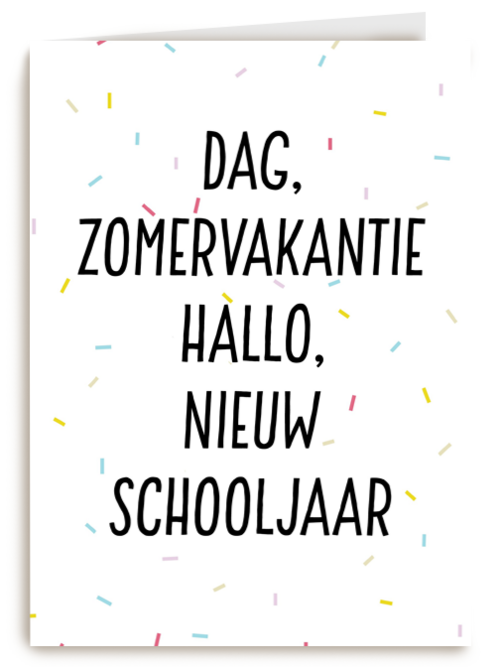 dag zomervakantie