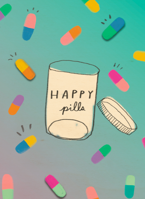Houten Kaart Beterschapskaarten | Houten Kaart Hallmark | Beterschapskaarten | Happy Pills