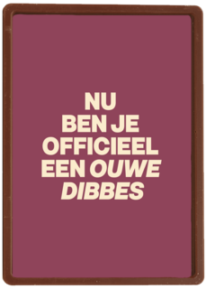 verjaardag kaart man ouwe dibbes