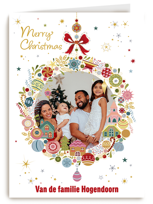 Fotokaart Kerst | Hallmark | Fotokaart Kerst | Hallmark | Turnowsky Kerstbal Fotokaart