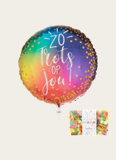 Ballon Zo Trots op Jou Multi Met Brievenbus Snoep Van Harte Gefeliciteerd