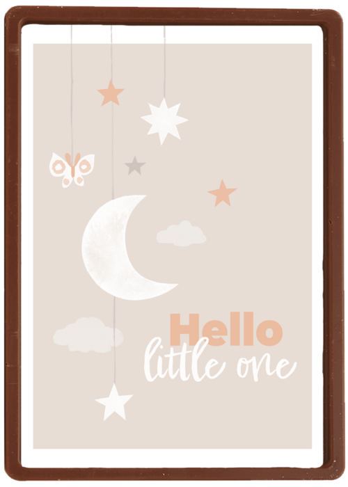 Kaart Hallmark | Geboorte Felicitatie Zwangerschap Felicitatie | Maan En Sterren Hello Little One