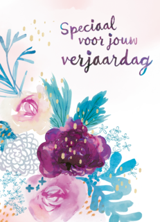 Ansichtkaart speciaal voor jouw verjaardag